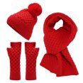 thumbnail image 2 of Winter Set for Gardening Durable Knit Hat Scarf Gloves Protect from Cold Scarf a Hat Gloves, 2 of 5