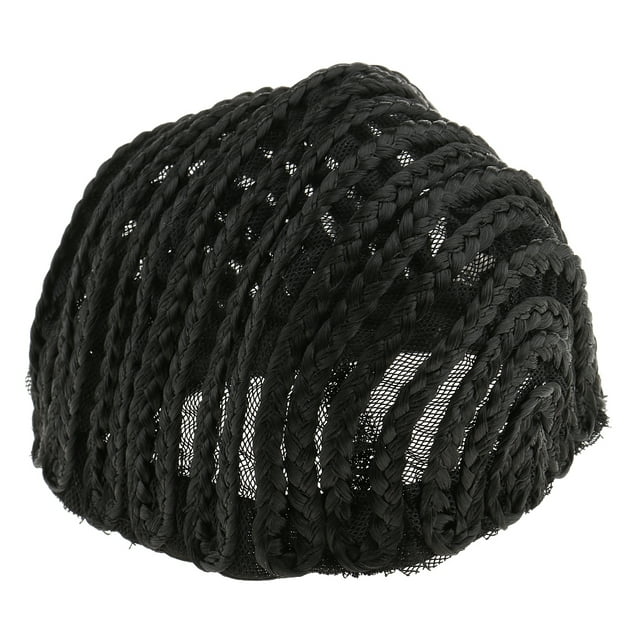 Afro Cornrow Gorros s DIY Beanie Tejido Postizo Color Negro L shamjiam Gorro de peluca trenzada