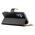 thumbnail image 4 of For Samsung Galaxy A55 5G 6.6" Splicing Multi Card Slots/Pocket Zipper Wallet Strong Magnetic Attachment/Closure,  PU Leather Flip Wallet Case With Hanging Rope,Black,For Galaxy A55 (5G), 4 of 6