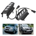 thumbnail image 3 of Daytime Running Lights, 2pcs Daytime Running Lights 2-Color IP67 Fog Lamp Replacement For Prado 120 FJ120 LC120 03-09, 3 of 8