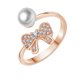 thumbnail image 1 of Anillo hueco de estilo para las mujeres joyas brillantes Trendy anillo de promesa de moda anillo abierto, 1 of 5