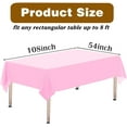 thumbnail image 5 of Xukmct 2 Pcs Plastic Tablecloths Lightweight Disposable Table Covers Waterproof Table Cloths for BBQ Picnic Birthday Wedding Parties, 54" x 108", 5 of 8
