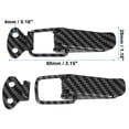 thumbnail image 4 of Unique Bargains Car Trunk Bumper Security Clips Quick Release Hook Carbon Fiber Pattern 80x28mm 2pcs, 4 of 7