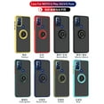 thumbnail image 7 of For Motorola Moto G Play 2023 Hybrid Frosted Matte Hard Back PC + TPU Frame with Magnetic Ring Holder Stand Kickstand Cover ,Xpm Phone Case [ Blue ], 7 of 7