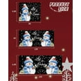 thumbnail image 6 of Christmas Garage Door Banner Cover 6 x 13 ft, Merry Christmas Snowman with Robin Black Christmas Garage Door Decorations Holiday Christmas Backdrop Decor for Winter New Year Xmas Party, 6 of 6