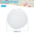 thumbnail image 2 of Uxcell Round Paper Lanterns, Decorative Hanging Lanterns Lamp Party Decorations for Birthday Wedding Home White 4 in, 2 of 6