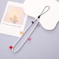 thumbnail image 1 of Cadena de perlas para teléfono móvil, colgante para teléfono móvil, funda para teléfono móvil, colgante con cuentas, cadena anticaídas para mujer, 1 of 1