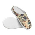thumbnail image 3 of Kdxio Floral With Birds Women's Men's Slippers Plush Slip-On House Slipper for Winter Indoor Soft Cushion Non-slip Fluffy Slides Slippers-8, 3 of 7