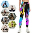 thumbnail image 4 of Miami 80s Sharp Neon Colors Retrowave edition Leggings Women's sports pants sports for push up Womens Leggings, 4 of 6