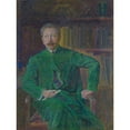 thumbnail image 2 of J.A.G. Acke 15x18 Gold Ornate Wood Frame and Double Matted Museum Art Print Titled - Portrait of Tor Hedberg (1907), 2 of 4