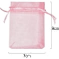 thumbnail image 2 of Paquete de 100 bolsas de organza, 7 x 9 cm, bolsa de regalo de organza, bolsa de joyería, bolsas de boda, bolsas de lavanda, recuerdo de boda, 2 of 5