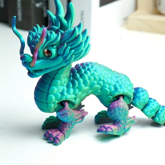 3D Printed unicorn Model,Flexible Animals Toy Statue,Movable Joints,Home Office Decor,Interesting Toys,Festival Gifts toco,Fidget Toys, Executive Desk Animals Toy