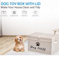 thumbnail image 6 of Brabtod Dog Toy Basket with Lid, Dog Toy Box, Dog Storage Organizer, Pet Toy Basket Perfect for Dog Toys Living Room, Playroom, Closet, Home Organization and Storage - Dog - Bamboo Beige, 6 of 7