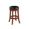 thumbnail image 3 of Boraam Wood Backless Swivel Bar Stool in Cherry Finish, 3 of 5