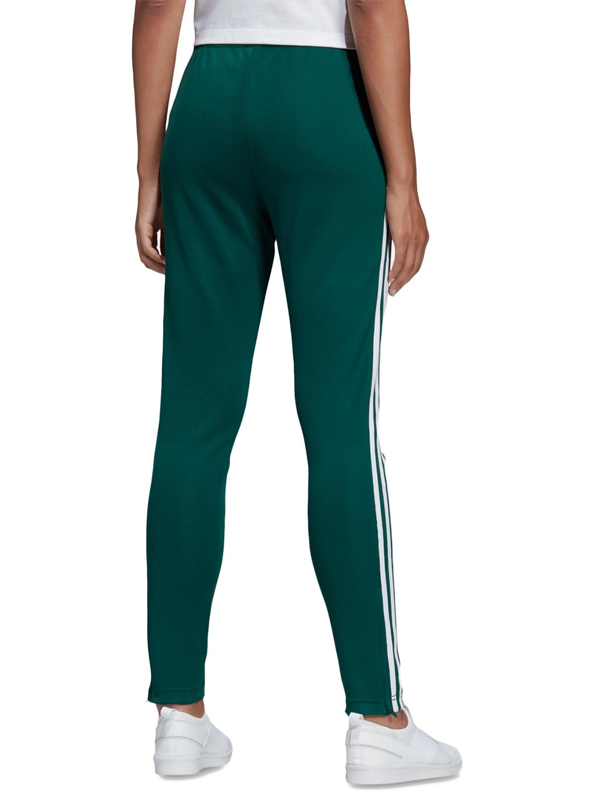 adidas Originals Womens Adicolor Superstar Fitness Workout Track Pants  Green S 