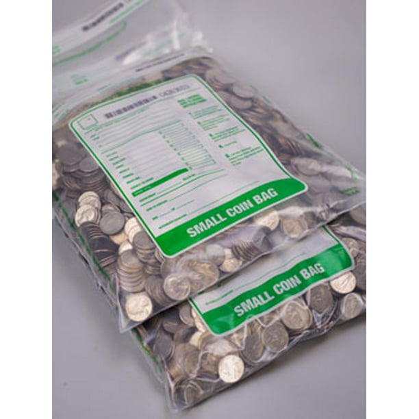 Coin Bags Clear Heavy Duty Bags (11 x 17 Clear), 50 Bags