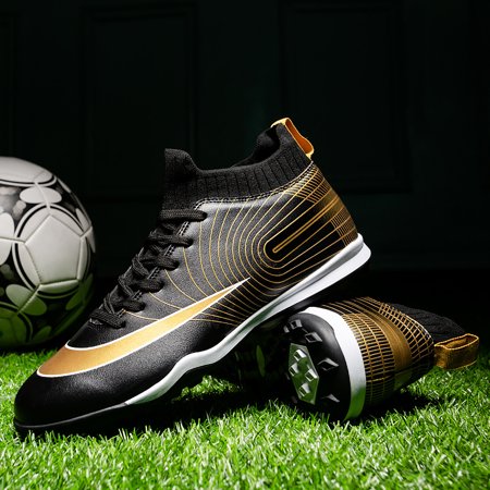 

Boys Soccer Shoes TF Cleats Lightweight Athletic Football Shoes Outdoor Non Slip Training Competition Soccer Boots For Children Girls Kids Sneakers