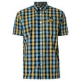 thumbnail image 5 of Trojan Windowpane Check Short Sleeved Shirt, Multicoloured, 5 of 5