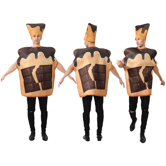 Halloween Funny Costume Full Body Outfit, Novelty Party Role Play Suit for Stage Performance Holiday Events and Dress Up Activities