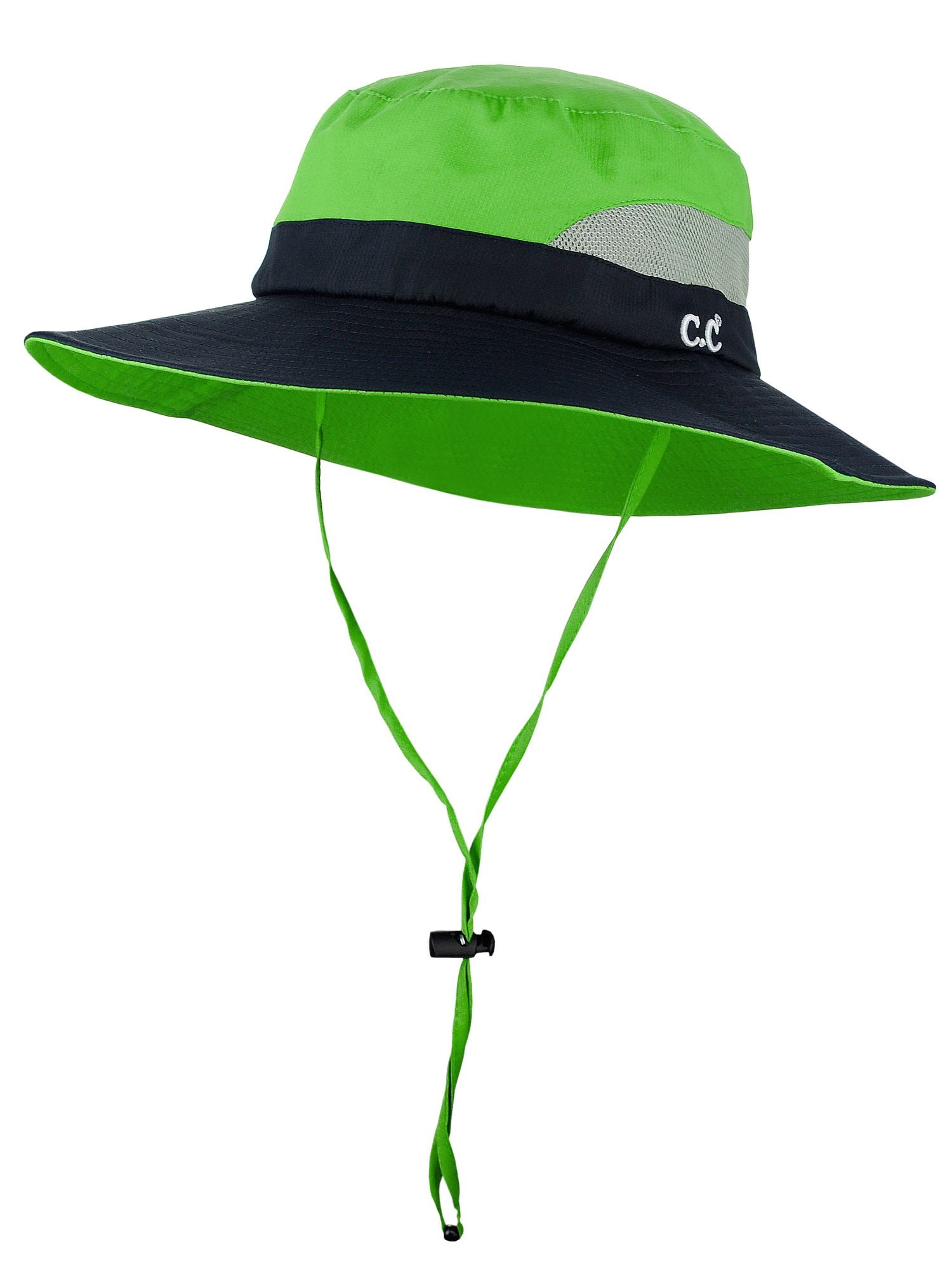 wide brim hat with ponytail hole