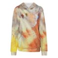 thumbnail image 3 of Moda Mujer O-cuello Camiseta de manga larga Estampado con capucha Blusa de bolsillo Tops Fridja ghj987+6833, 3 of 8