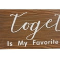 thumbnail image 3 of Sintosin Farmhouse Together is My Favorite Place to Be Rustic Wooden Wall Decor 20", Hanging Entryway Wall Sign with Quotes for Home Decor Bedroom Living Room, 3 of 5