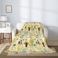 thumbnail image 2 of Rateoe Animal Tree Pattern Flannel Throw Blanket, Ultra-soft Blanket for Bed, Couch, Car, Hypoallergenic Anti-pilling blanket-80"x60"(Vertical), 2 of 6