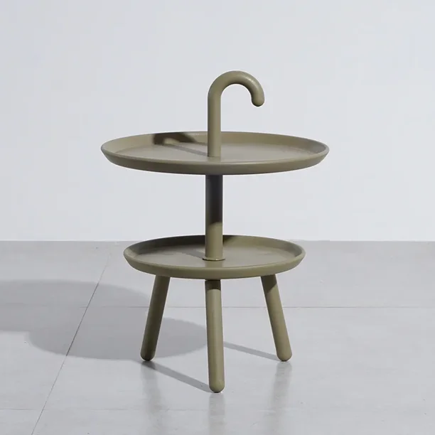Mesa de Centro Portátil nórdica para sala de estar, mesa auxiliar moderna, Simple, pequeña, creativa, redonda americana, multifuncional