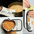 thumbnail image 5 of Yayeee Oven Mitts and Pot Holder Set of 2 Heat Resistant Kitchen Gloves Baking Hot Pad, Whimsical Rabbits, 5 of 5