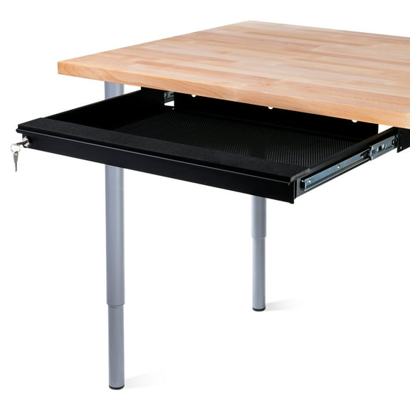 Penn Elcom EX-6171B Desk Mount Laptop Vented Security Drawer for Office, School, Home with Keyed Lock