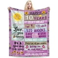 thumbnail image 1 of LHSHID Birthday Blanket for 11 Years Old Girl 11th Birthday Gift Ideas 11th Birthday Decorations Throw Blanket for Girls Daughter Granddaughter Niece 60x80in, 1 of 1