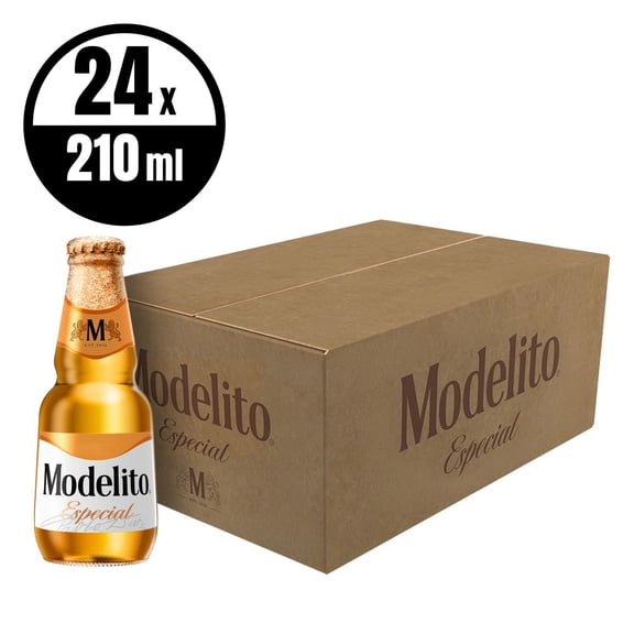 Cerveza Modelo Especial 24 pack 210 ml c/u