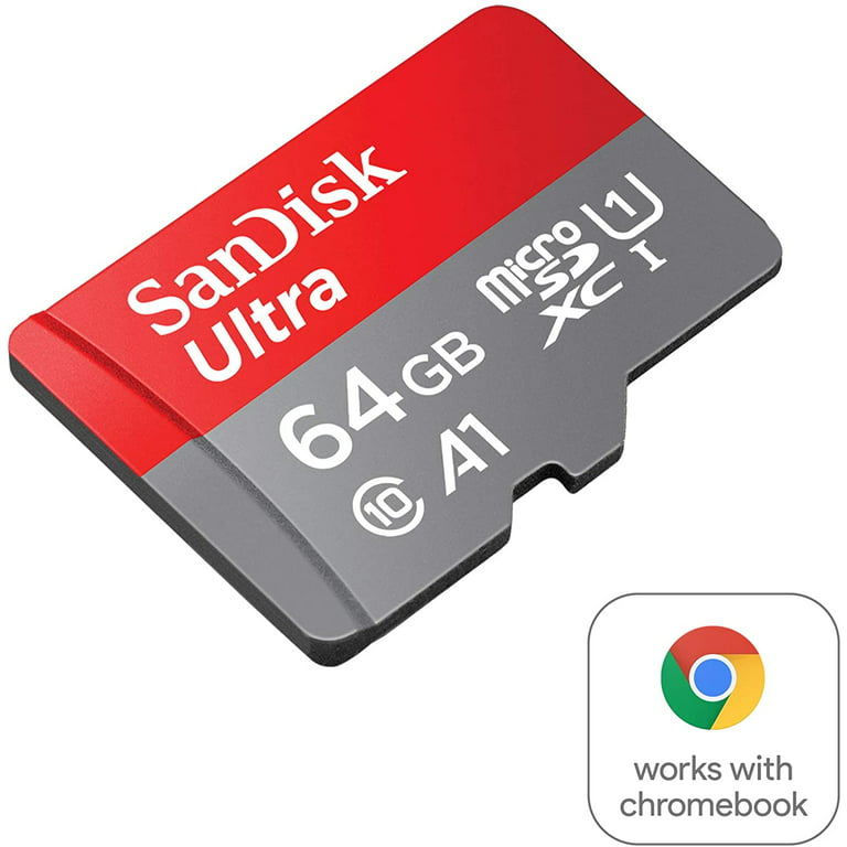 SanDisk 64GB MobileMate microSDXC UHS-1 Memory Card with Adapter - 120MB/s,  C10, U1, Full HD, A1 Micro SD Card - SDSQUA4-064G-AW6HA 