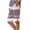 Pink, variant on Utoimkio Women's Boho Striped Bermuda Shorts,Casual Print with Side Slit & Button Detail