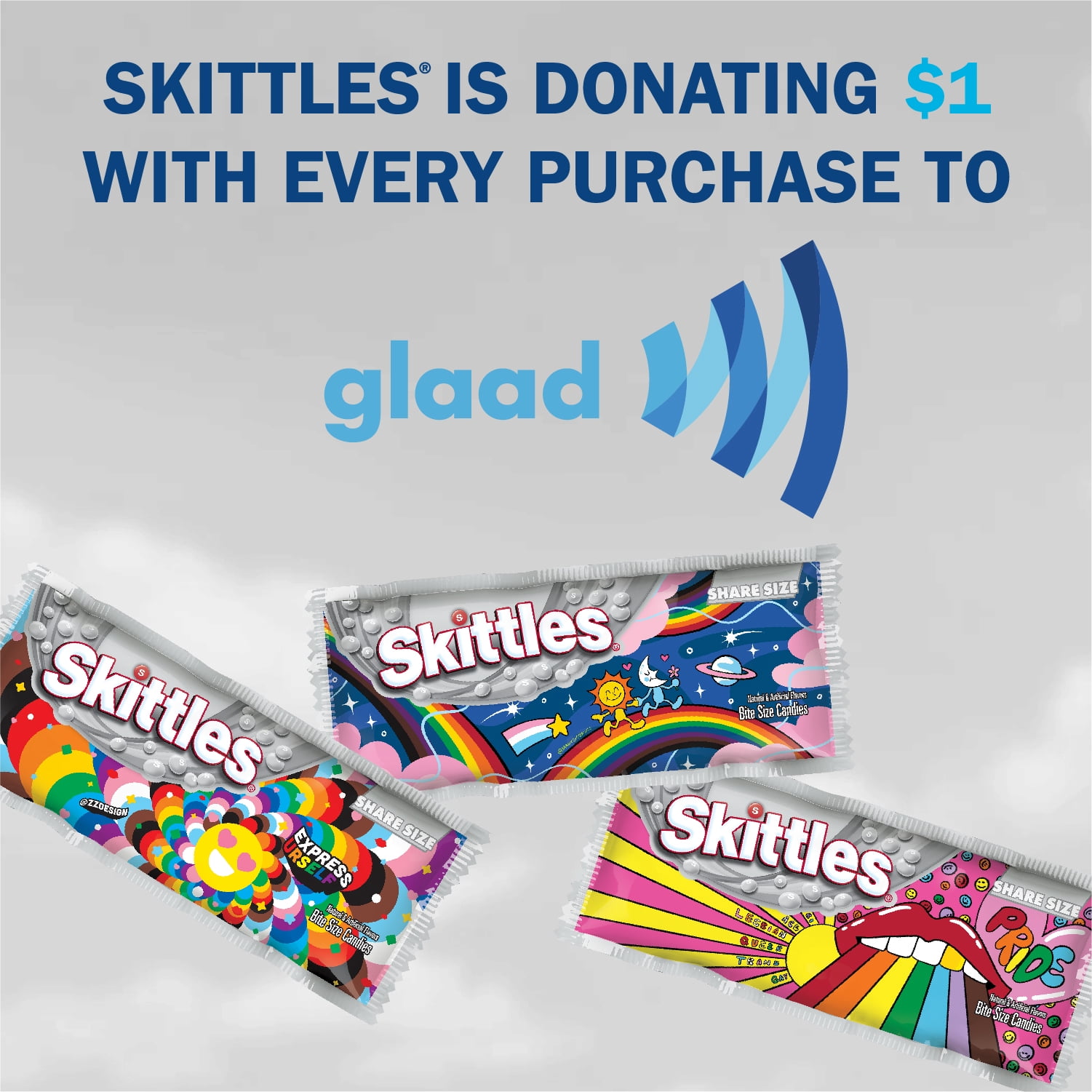 Skittles Original Chewy Candy Limited Edition Pride Pack - 4oz