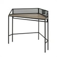 thumbnail image 1 of 42" Metal and wood Industrial Corner Writing Desk - Gray Wash, 1 of 6