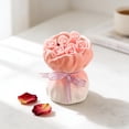 thumbnail image 2 of TIELUTT Ensemble de 12 Pcs Fourchette à Fruits en Forme de Rose avec Napperons Ronds Décoratifs en Céramique Napperons Tissés pour Table à Manger pour Noël Napperon de Table Rond Napperons Rigides pour Table à Manger Centre de Table Rond, 2 of 5