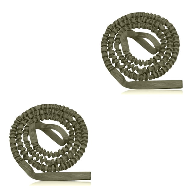 Wosthever Cuerda de remolque para padres e hijos, accesorio elástico para ciclismo, bicicletas de entrenamiento, correa de tracción de Verde 2piezas
