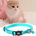 thumbnail image 4 of Collier pour Animaux Réfléchissant avec Cloche Réglable Collier Animal en Nylon Bleu, 4 of 9