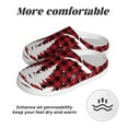 thumbnail image 6 of Lsque Christmas Tree Buffalo Plaid Pattern Womens Comfort Cotton on Scuff With Memory Foam and Anti-skid Sole Slipper-40/41, 6 of 7