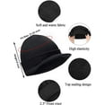 thumbnail image 2 of Viworld Winter Men's Knit Cap with Brim Beanie Hat Warm Thick Hat for Outdoor (Black), 2 of 7
