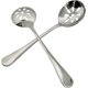 thumbnail image 1 of Cuchara para servir con ranuras para sopa, paquete de 2, cuchara coladora de acero inoxidable, 1 of 5