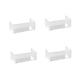 thumbnail image 1 of Estante de almacenamiento de escritorio con soporte de exhibición transparente de 4 piezas, estante de almacenamiento único para decoración del hogar, estante para gabinete de Corto ancho, 1 of 7