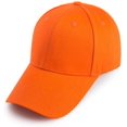 thumbnail image 2 of ORUYROP Men Women Plain Cotton Structured Baseball Cap Adjustable Strapback 6 Panel Hat, 2 of 2
