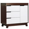 Babyletto Hudson 3 Drawer Dresser with Removable Changing Tray in Espresso-White