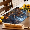 thumbnail image 4 of Halloween Placemats Set of 4 Castle Pumpkin Place Mats Fall Placemat Cartoon Pumpkin Full Moon Table Mats for Dining Kitchen Table Holiday Dinner Party Home Decorations 13x19 Inch, 4 of 8