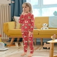 thumbnail image 5 of joogoo Funny Reindeer Snowflake Pajamas Set Long Sleeve Soft Cotton Sleepwear 2 Piece 18M, 5 of 7