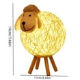 thumbnail image 3 of Orangide Cute Lamb Table Lamp Bedside Night Light Warm Romantic Glow for Girls Bedroom Kids Nursery Home Decor Adorable Soft Toddler Birthday Gift, 3 of 9