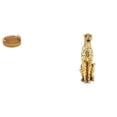 thumbnail image 1 of Cesta De Frutas Tejida Y Figura De Guepardo Dorada, Centro De Mesa Decorativo, Cuenco Para Servir Aperitivos Y Escultura De Animal Para Decoración Del Hogar Y La Oficina., 1 of 8
