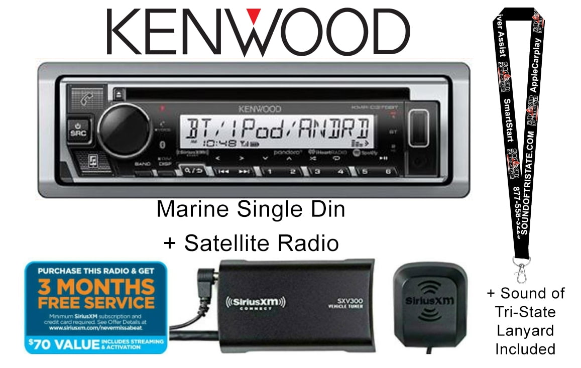 Kenwood KMRD375BT Marine CD receiver with Bluetooth and USB input